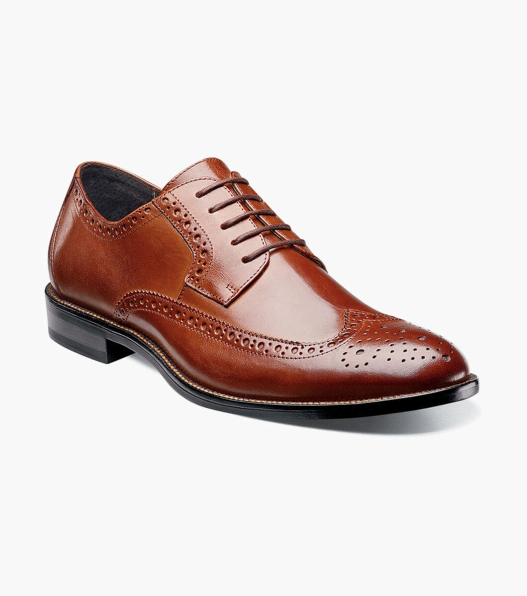 Garrison Stacy Adams: Elegancia Clásica en Piel Cognac, ¡Un Oxford Atemporal!